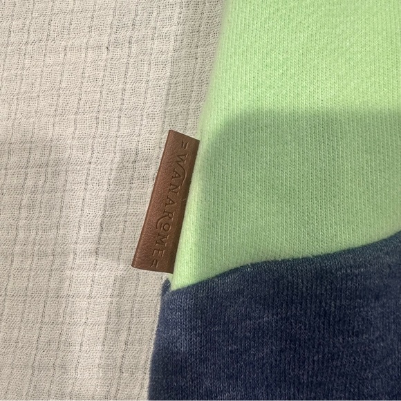 Wanakome Selene Hoodie • Blue, Green, & Navy Sweatshirt w/ Patches • Size Large - Picture 10 of 13